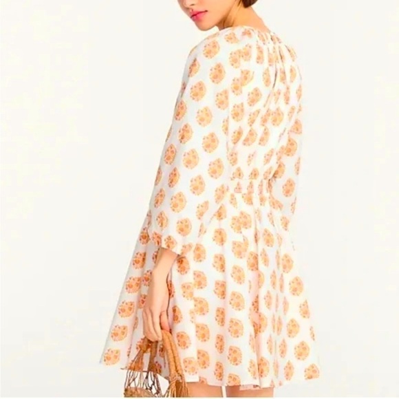 NEW J Crew Dress Floral Medallion
Smocked Cottagecore Boho Spring
Summer White - Picture 2 of 15